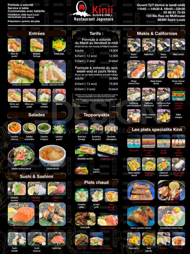 Kinii Saint-Louis - Menu Image 1
